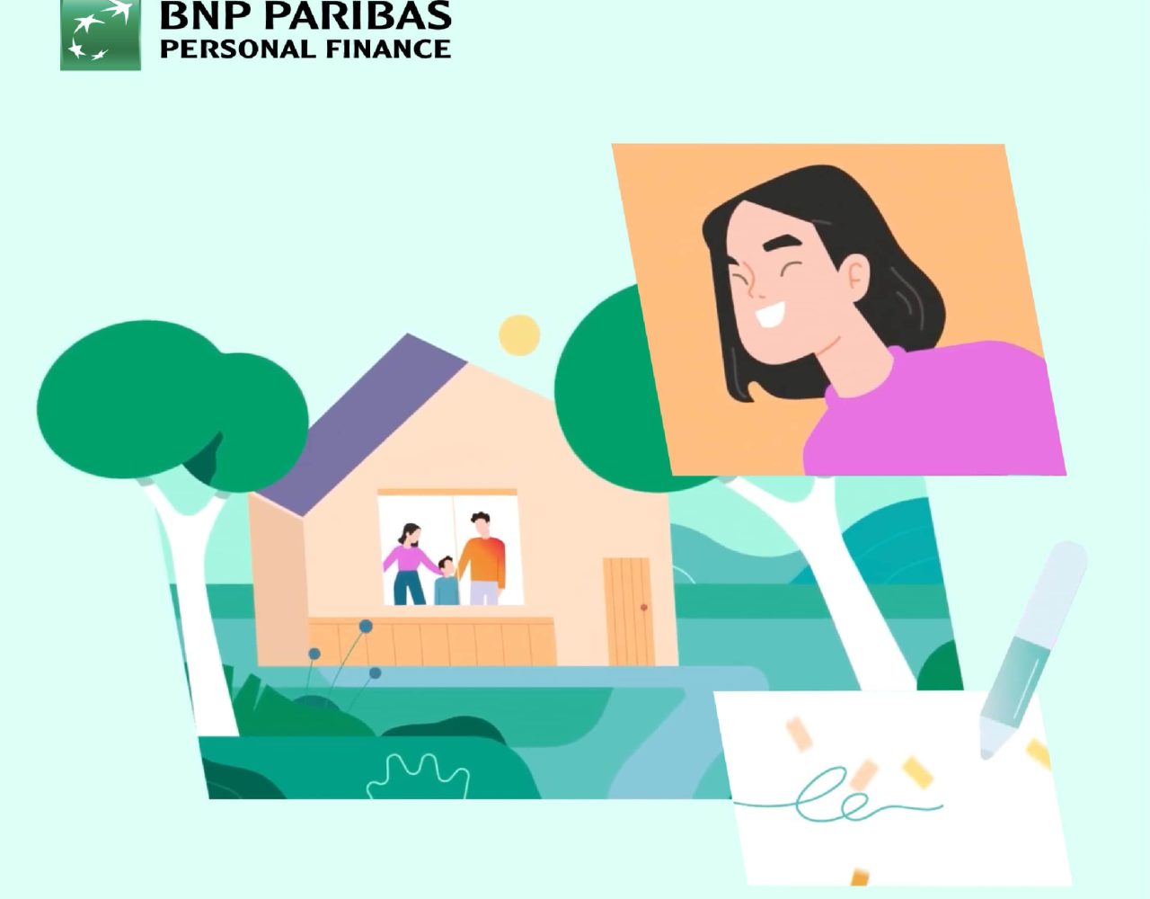 vidéo voeux banque en motion design