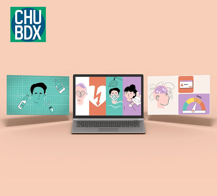 motion design flat santé