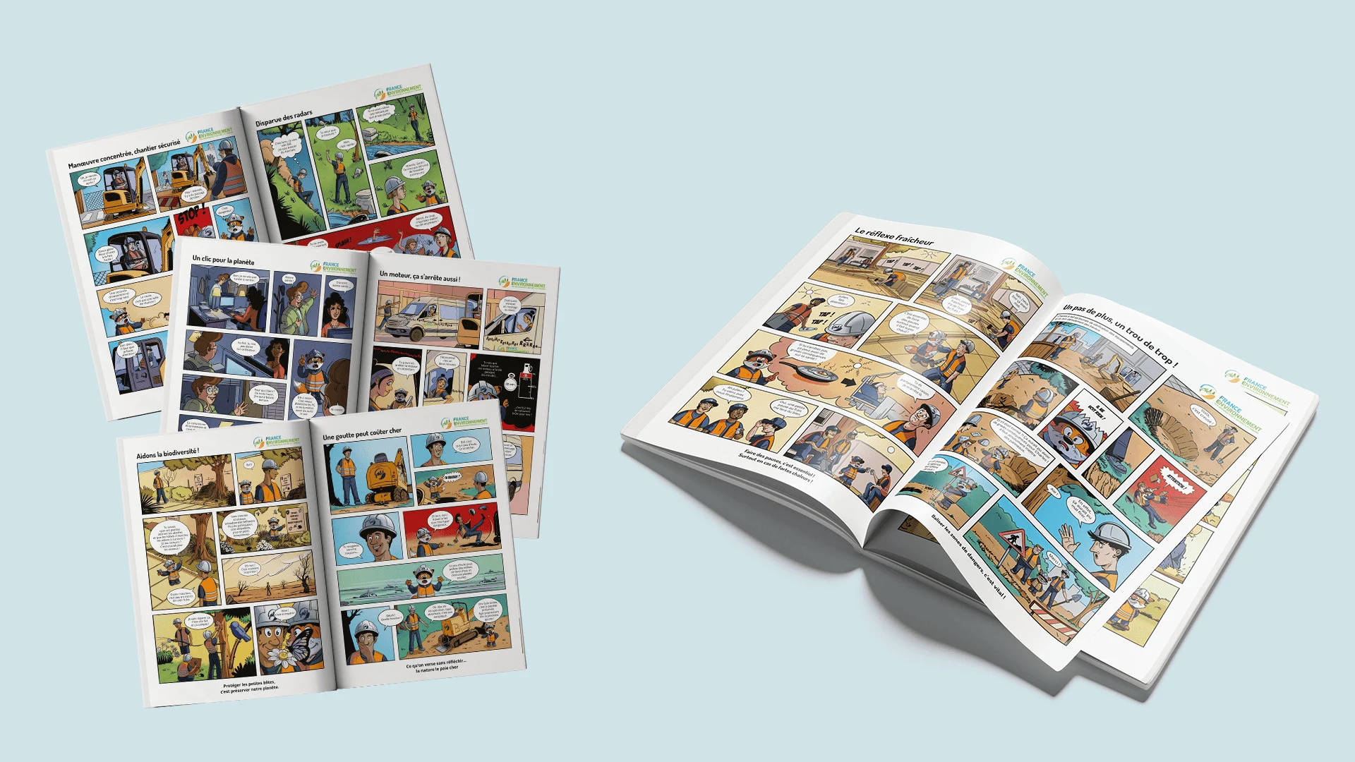 projet planches de bande dessinée qse pour france environnement