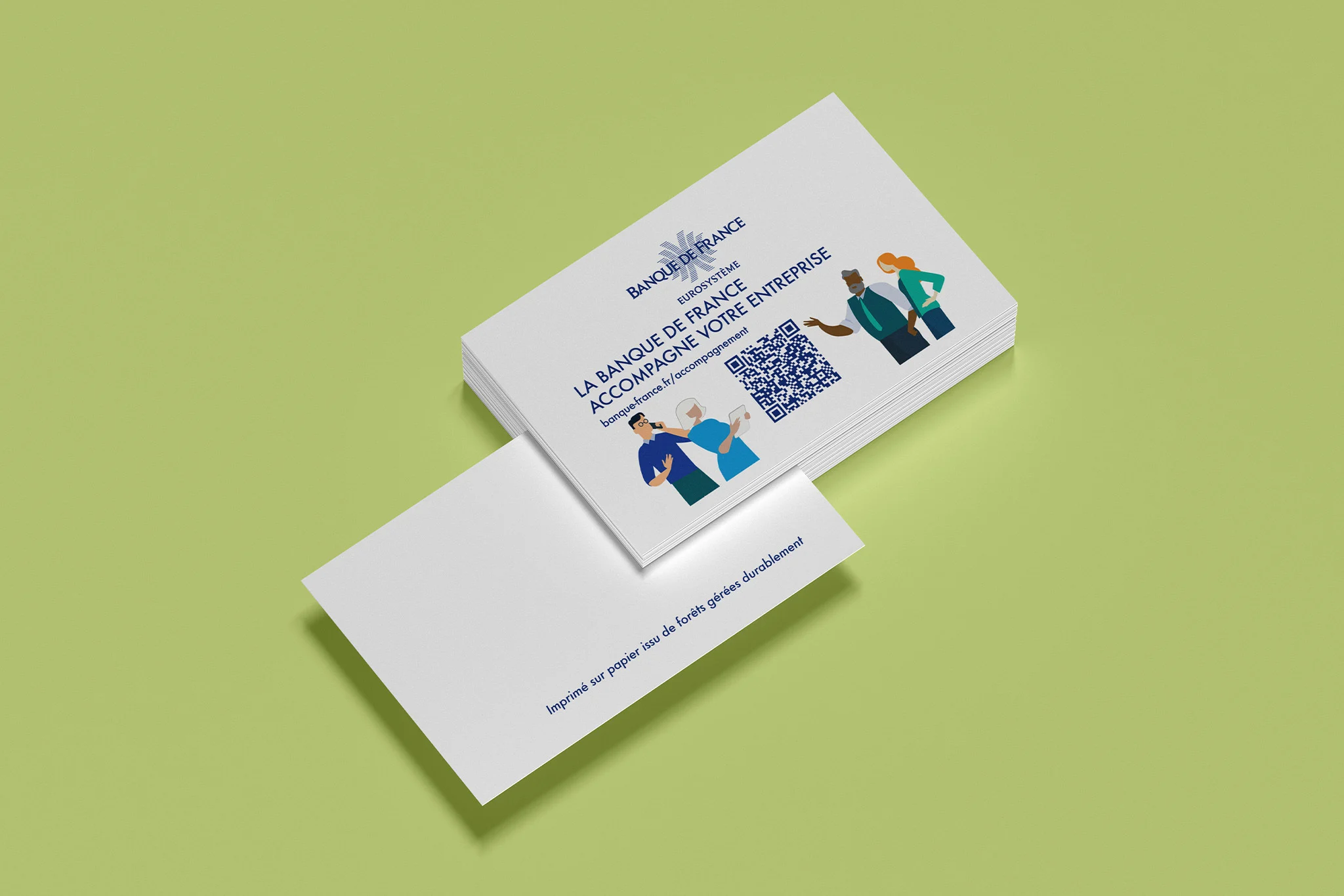 carte de visite banque de france